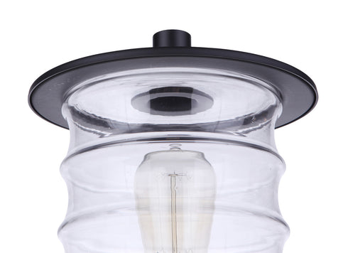 Craftmade Canon 1 Light Outdoor Post Mount in Midnight Model: ZA3625-MN