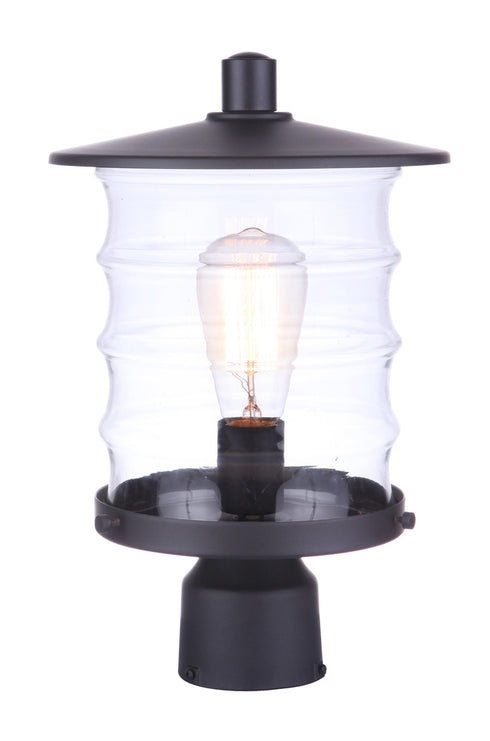 Craftmade Canon 1 Light Outdoor Post Mount in Midnight Model: ZA3625-MN