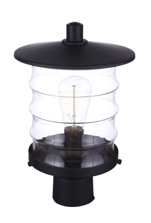 Craftmade Canon 1 Light Outdoor Post Mount in Midnight Model: ZA3625-MN