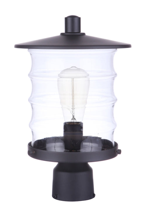 Craftmade Canon 1 Light Outdoor Post Mount in Midnight Model: ZA3625-MN