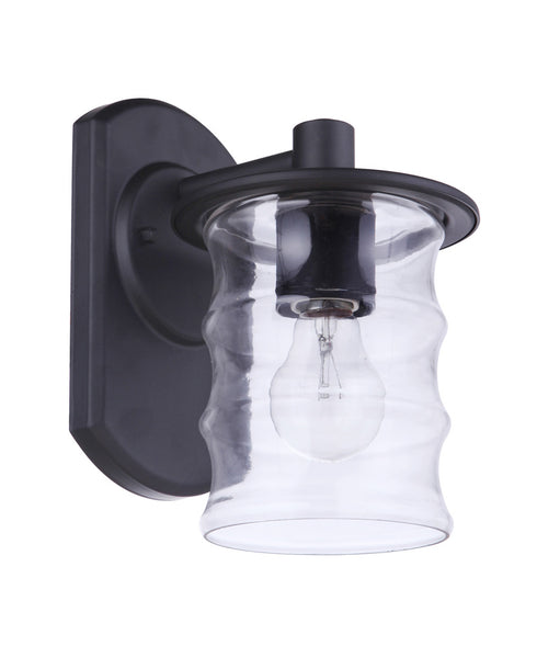 Craftmade Canon 1 Light Small Outdoor Wall Lantern in Midnight Model: ZA3604-MN