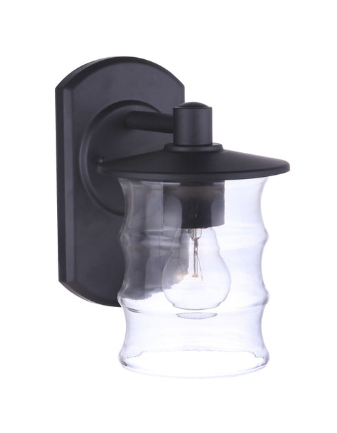 Craftmade Canon 1 Light Small Outdoor Wall Lantern in Midnight Model: ZA3604-MN