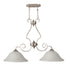 Craftmade Cecilia 2 Light Island in Brushed Satin Nickel Finish Model: 7136BNK2