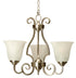 Craftmade Cecilia 3 Up Light Chandelier in Brushed Satin Nickel Finish Model: 7120BNK3