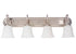 Craftmade Cecilia 4 Light Vanity in Brushed Polished Nickel Finish Model: 7132BNK4-WG