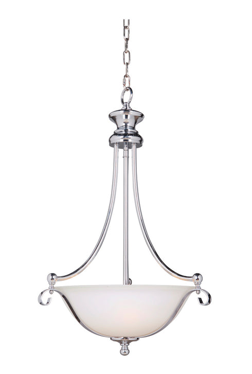 Craftmade Chelsea 3 Light Inverted Pendant in Chrome Finish Model: 39843-CH