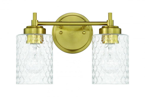Craftmade Claire 2 Light Vanity in Satin Brass Model: 60502-SB
