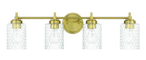 Craftmade Claire 4 Light Vanity in Satin Brass Model: 60504-SB