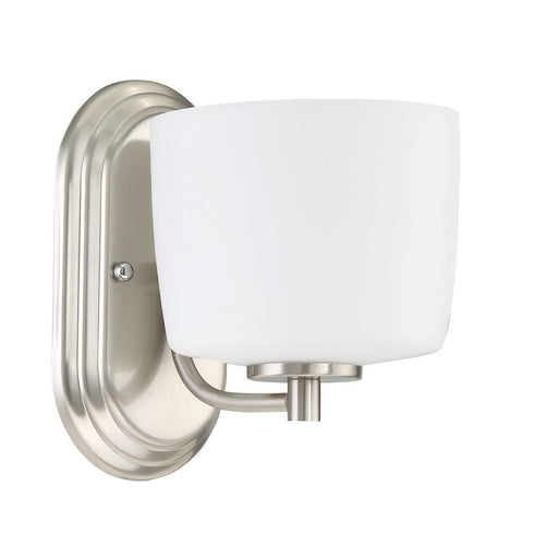 Craftmade Clarendon 1 Light Wall Sconce in Brushed Polished Nickel Model: 43501-BNK