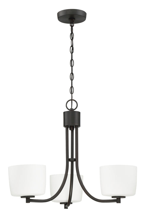 Craftmade Clarendon 3 Light Chandelier in Aged Bronze Brushed Finish Model: 43523-ABZ