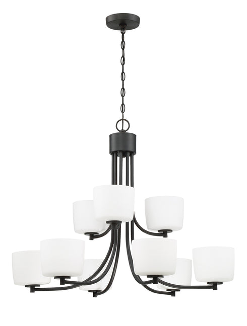 Craftmade Clarendon 9 Light Chandelier in Aged Bronze Brushed Finish Model: 43529-ABZ