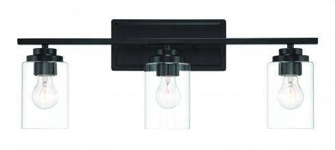 Craftmade Clark 3 Light Vanity in Flat Black Model: 20425FB3