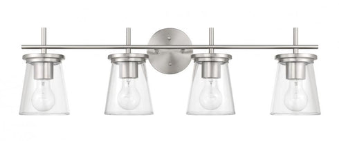Craftmade Connell 4 Light Vanity in Brushed Polished Nickel Model: 60404-BNK