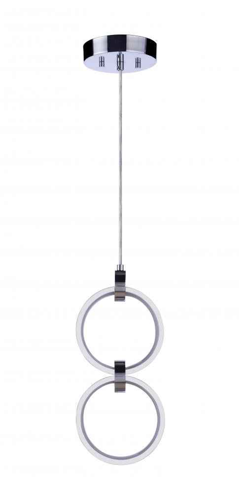 Craftmade Context 2 Light LED Pendant in Chrome Model: 59392-CH-LED