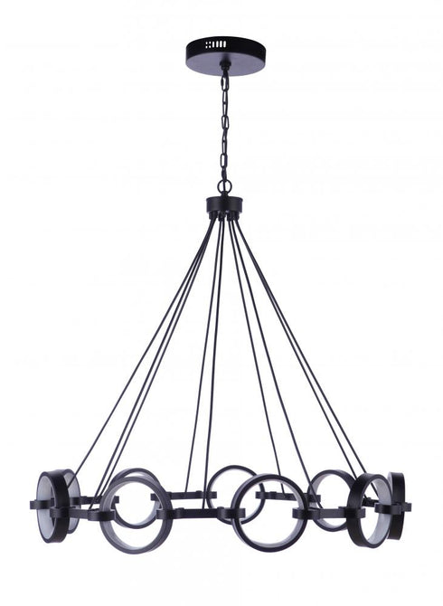 Craftmade Context 9 Light LED Chandelier in Chrome Model: 59329-CH-LED