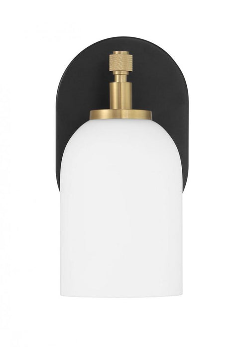 Craftmade Council 1 Light Wall Sconce in Flat Blac Satin Brass in Flat Black / Satin Brass Finish Model: 60301-FBSB