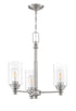 Craftmade Dardyn 3 Light Chandelier in Brushed Polished Nickel Finish Model: 49823-BNK-C