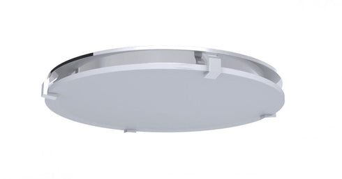 Craftmade Decorative Ventilation Trim Round Opal White Frosted Glass with CH Frame in Chrome Finish Model: XV1611-CH