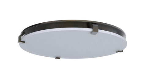 Craftmade Decorative Ventilation Trim Round Opal White Frosted Glass with OB Frame in Oiled Bronze Finish Model: XV1611-OB