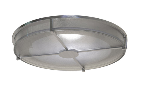 Craftmade Decorative Ventilation Trim Round White Frosted Glass Lens with BNK Grille in Brushed Polished Nickel Finish Model: XV1214-BNK