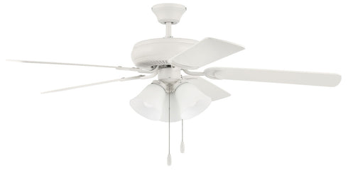 Craftmade Decorator's Choice 3 Light Kit 52 Inch Decorator's Choice 3 Light in Matte White With in Matte White Blades Model: DCF52W5C3W