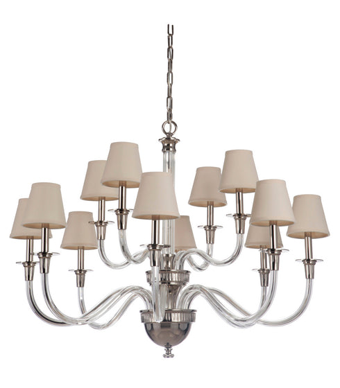 Craftmade Deran - Gallery 12 Light Chandelier in Polished Nickel Finish Model: 48012-PLN