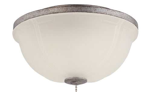 Craftmade Elegance Bowl Light Kit 1 Light Wellington XL White Frost With 13 Watt LED in Aged Bronze Textured Finish Model: WXLLK-AG-LED