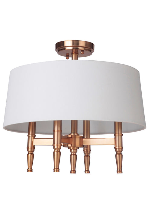 Craftmade Ella 4 Light Semiflush in Polished Nickel Finish Model: 44654-PLN