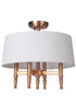 Craftmade Ella 4 Light Semiflush in Polished Nickel Finish Model: 44654-PLN