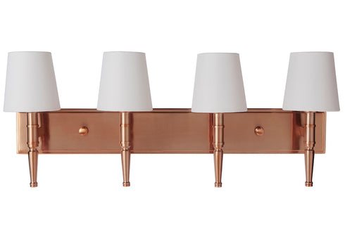 Craftmade Ella 4 Light Vanity in Satin Brass Finish Model: 44604-SB
