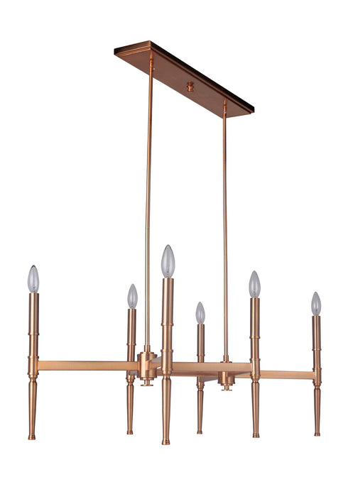 Craftmade Ella 6 Light Chandelier in Polished Nickel Finish Model: 44626-PLN