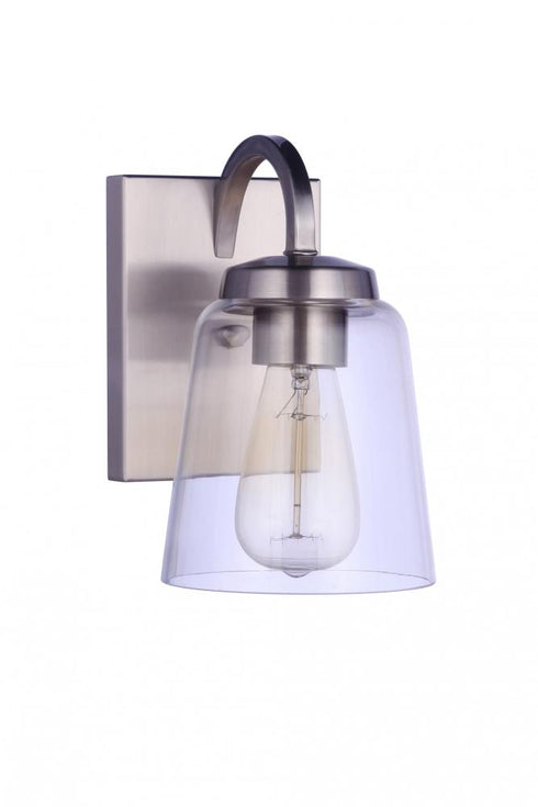 Craftmade Elsa 1 Light Wall Sconce in Brushed Polished Nickel Model: 16306BNK1