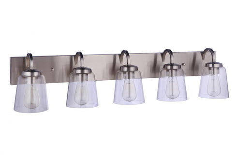 Craftmade Elsa 5 Light Vanity in Brushed Polished Nickel Model: 16340BNK5
