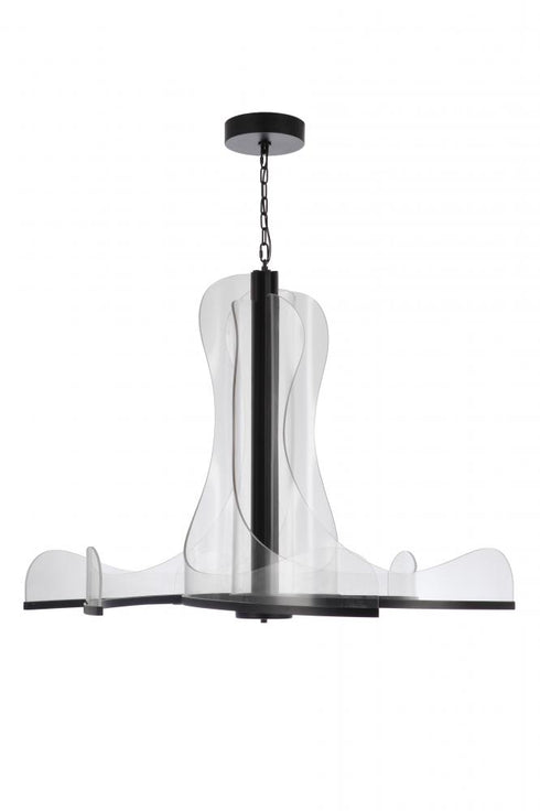 Craftmade Estrella 47.25 Inch 6 Arm LED Chandelier in Flat Black Model: 59627-FB-LED
