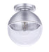 Craftmade Evie 1 Light Outdoor Flush Mount in Satin Aluminum Model: ZA3417-SA