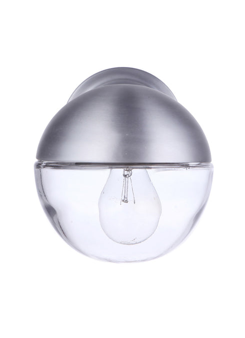 Craftmade Evie 1 Light Small Outdoor Wall Lantern in Satin Aluminum Model: ZA3404-SA