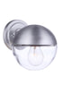 Craftmade Evie 1 Light Small Outdoor Wall Lantern in Satin Aluminum Model: ZA3404-SA