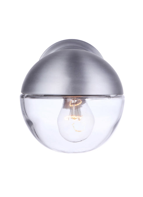 Craftmade Evie 1 Light Small Outdoor Wall Lantern in Satin Aluminum Model: ZA3404-SA