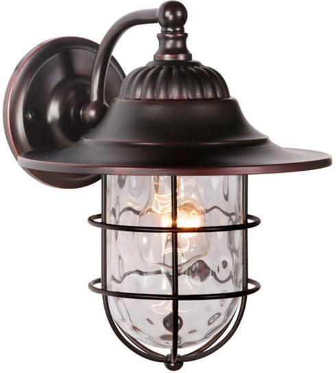 Craftmade Fairmont 1 Light Small Outdoor Wall Mount in Oiled Bronze Gilded Model: Z5804-OBG