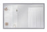 Craftmade 60 Inch x 36 Inch Rectangle Black Framed LED Mirror in Flat Black Finish Model: MIR6001RT-FB3C