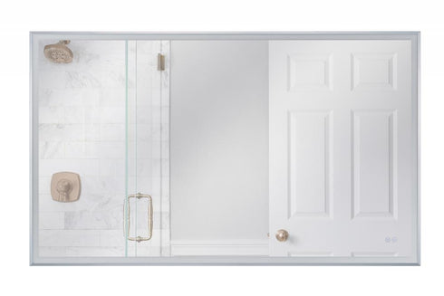Craftmade 60 Inch x 36 Inch Rectangle in Brushed Polished Nickel Framed LED Mirror Model: MIR6002RT-BNK3C