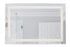 Craftmade 24 Inch x 30 Inch LED Mirror Defogger & Dimmer 3000 4000 5000K in White Finish Model: MIR111-W