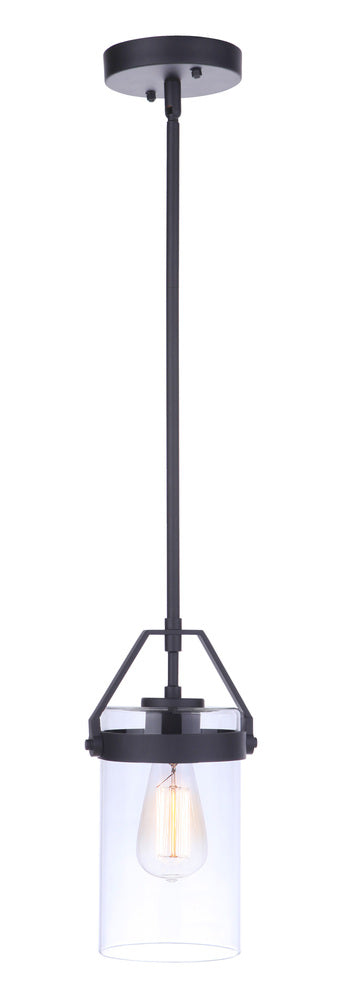 Craftmade Franklin 1 Light Outdoor Pendant in Midnight Model: ZA3311-MN