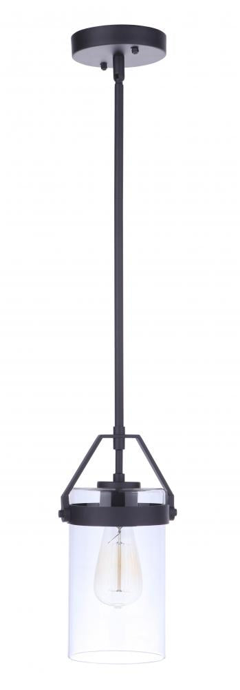 Craftmade Franklin 1 Light Outdoor Pendant in Midnight Model: ZA3311-MN