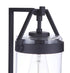 Craftmade Franklin 1 Light Outdoor Post Mount in Midnight Model: ZA3315-MN