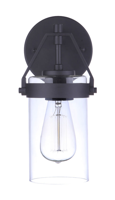 Craftmade Franklin 1 Light Small Outdoor Wall Lantern in Midnight Model: ZA3304-MN