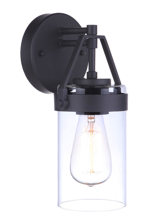 Craftmade Franklin 1 Light Small Outdoor Wall Lantern in Midnight Model: ZA3304-MN