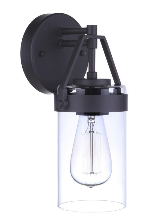 Craftmade Franklin 1 Light Small Outdoor Wall Lantern in Midnight Model: ZA3304-MN