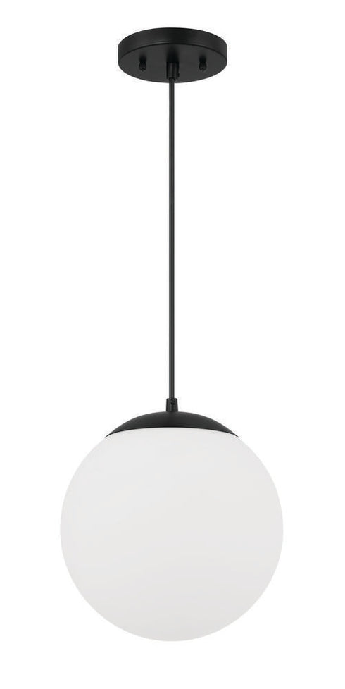 Craftmade Gaze 10 Inch 1 Light Pendant in Flat Black Model: 56891-FB