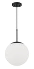 Craftmade Gaze 12 Inch 1 Light Pendant in Flat Black Model: 56892-FB